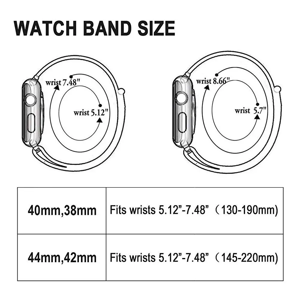 Для apple watch band 38 мм 42 мм 40 мм 44 мм 43 цвета нейлоновая петля Sporst ремешок нейлоновая тканая группа часов для iwatch 4 3 2 1 браслет