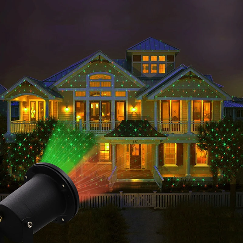 Outdoor Garden Lawn Stage Effect Light Fairy Sky Star Laser Projector Waterproof Landscape Park Garden Christmas Decorative Lamp (7)