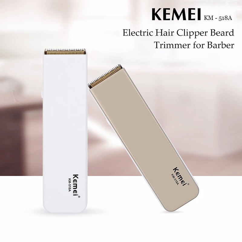 Kemei km-518a профессиональная электрическая машинка для стрижки волос, триммер для бороды, парикмахерский инструмент, машинка для стрижки волос с европейской вилкой