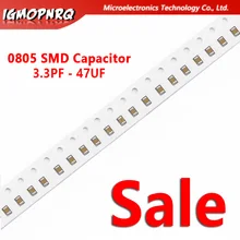 100 шт. 3.3PF-47 мкФ 0805 SMD 100V X7R 10% 100nf 0,1 мкФ 104K 104 22 мкФ 4,7 мкФ 10 мкФ 10NF 1 мкФ Керамика конденсатор с алюминиевой крышкой, 155 к 226 475 106 103