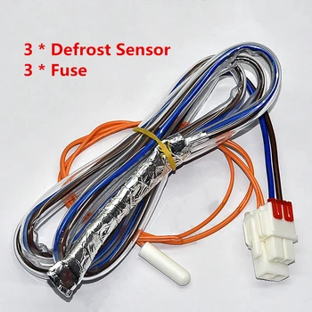 

For LG Refrigerator 3pcs 10K Refrigerator Defrost Sensor + 3pcs Fuse for LG AP4438477 PS3529340 6615JB2005H Accessories