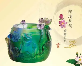 

Glass pendants pond moonlight pencils desk desk home furnishings business custom commemorative