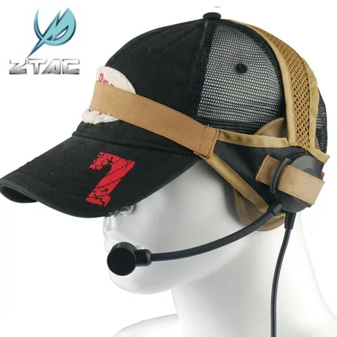 Fone de Ouvido Tático Selex Softair Militar Fone Ztac Airsoft Z028 z Tasc1