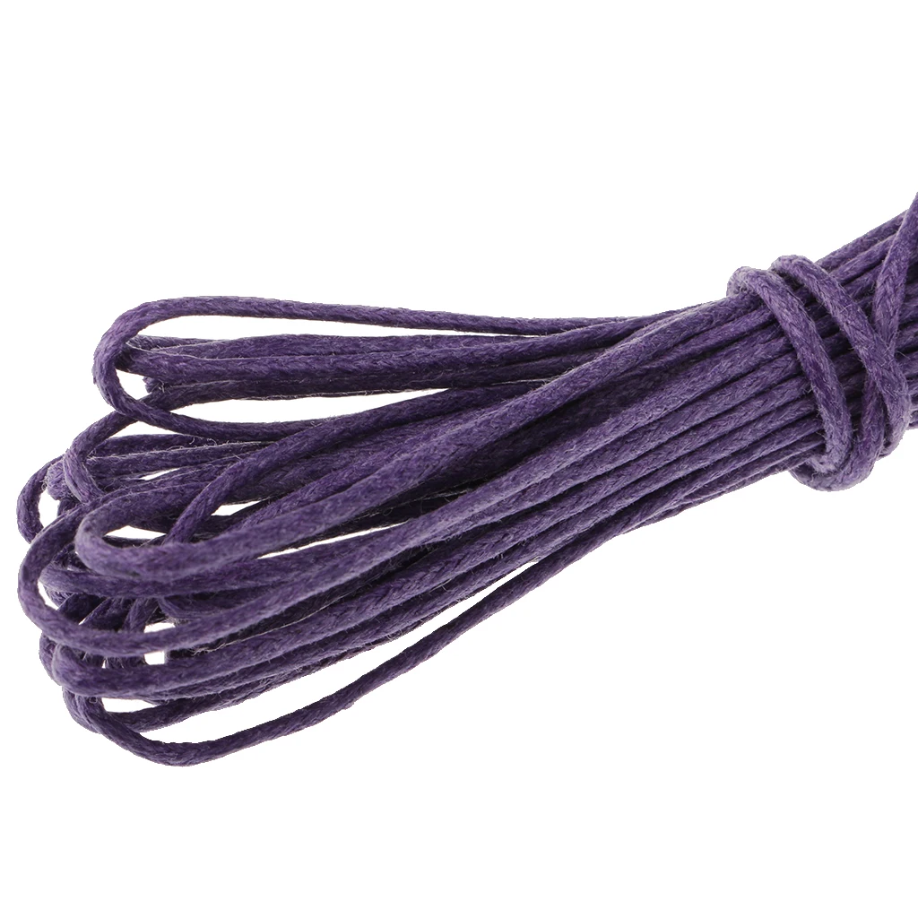 10yd 1.5mm Durable Handmade Leather String Jewelry Making Bracelet DIY Thread Cord for Necklace Bracelet Anklet Craft