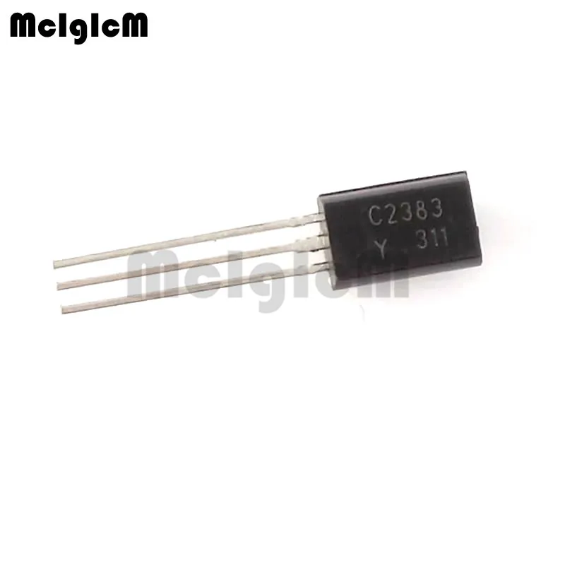 MCIGICM 2000pcs C2383-Y 2SC2383 C2383 2SC2383,50PCS in-line triode transistor TO-92L 1A 160V NPN