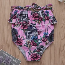 Летний бикини для девочек, 1 шт., детский купальный костюм, пляжная одежда, купальники для девочек, купальные костюмы