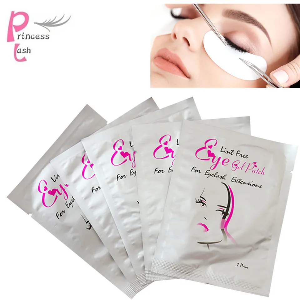 

100 Pairs/Pack eyelash pad patches eye patch paper Natural Hydrogel Eye Mask under eye pads false lash extension makeup tools