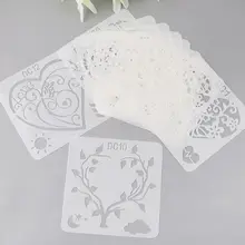 Bookmark Stencils Card-Label Craft Painting Scrapbook Flower Drawing-Molds Paper-Art