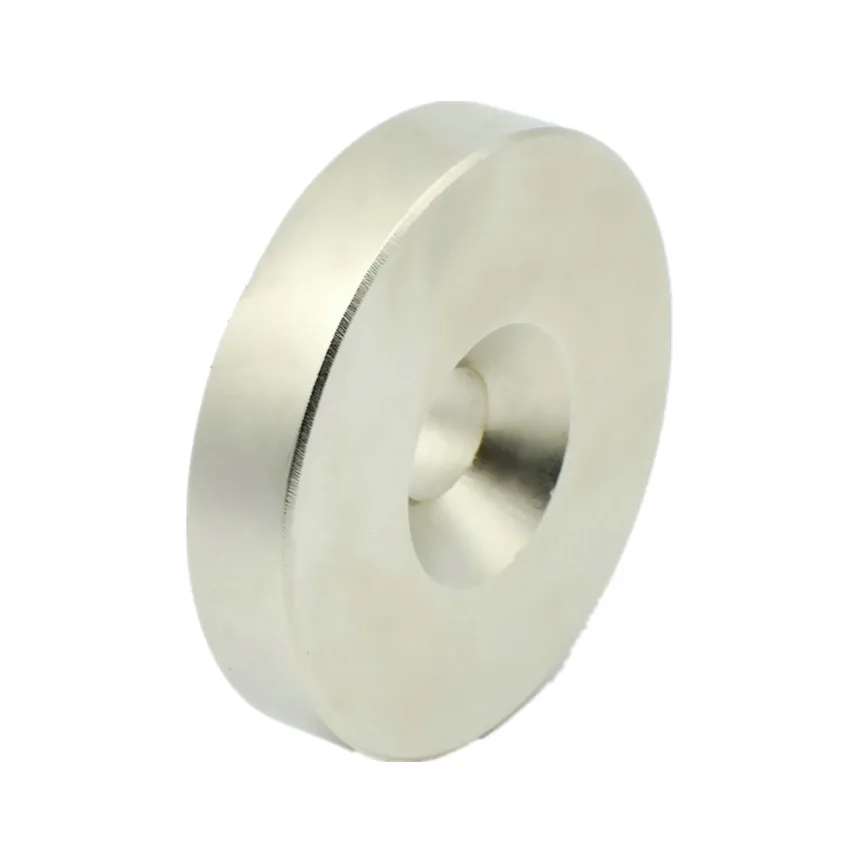 15kg Pulling NdFeB Lifting Magnet Dia. 50x10 mm with M10 Screw Countersunk Hole N42 Neodymium Rare Earth Permanent | Обустройство