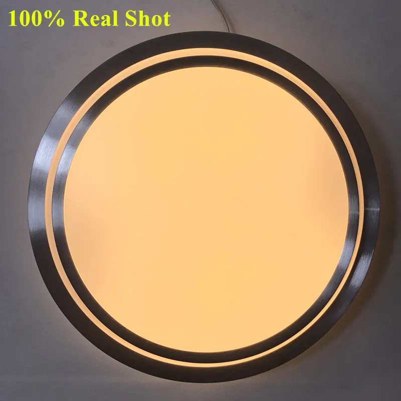 Conduziu a Luz de Teto de Alumínio Montagem em Superfície de Alto Quente + Branco Modern Controle Remoto Acrílico Escurecimento Brilho Branco Frio Lâmpada 2.4g 12 Luzes de teto