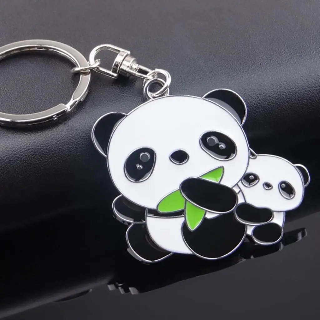 LNRRABC 2018 nuevo Panda titular Metal coche clave llavero encantador moda bolso colgante llavero de regalo llavero lindo llaveros porte clef