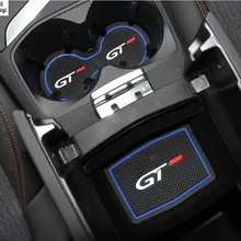 Для леворульных! Для peugeot 3008 GT 17 18/5008 GT автомобильный Стайлинг салонные аксессуары чашка Противоскользящие коврики крышка