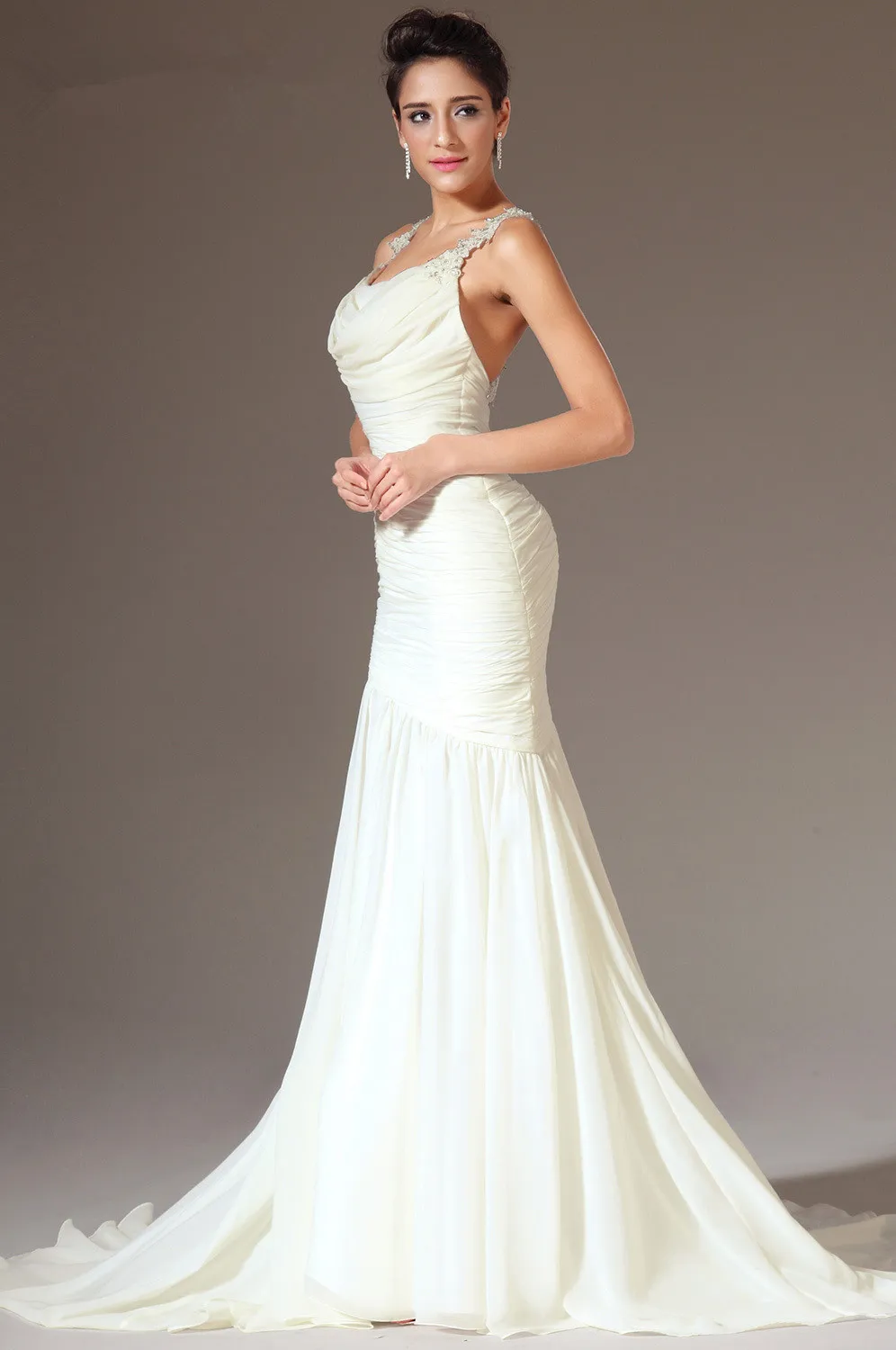 Freeshipping-New-Mermaid-Evening-Dress-Scoop-Neckline-Court-Train-Chiffon-Evening-Gowns (2)