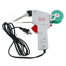 AC220V 80 Вт автоматическая отправка Пайка оловом Железный пистолет Регулируемый Температура