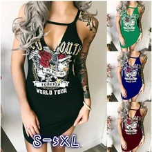 clothes 2018 chic autumn sheath above Knee, Mini fashion dress sexy asymmetrical print sleeveless spaghetti strap halter dress mini asymmetrical zipper sheath dress