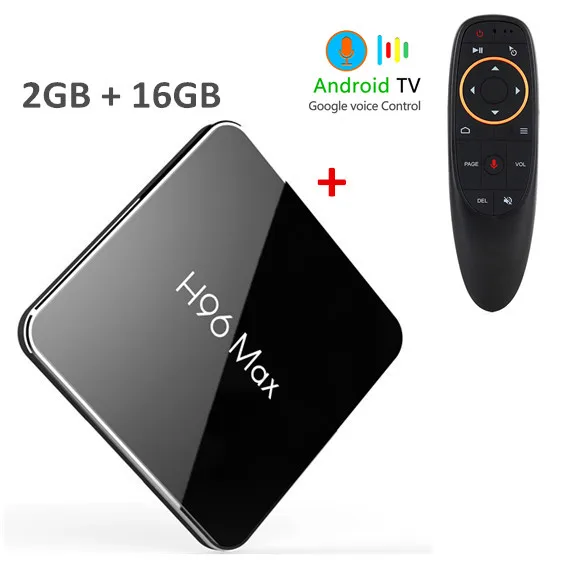 H96 MAX X2 Android 9,0 4 Гб ram 32 Гб 64 Гб Amlogic S905X2 LPDDR4 Smart tv Box 2,4G 5G Wifi H.265 4K USB3.0 Google Голосовое управление - Цвет: 2GB16GBvoice