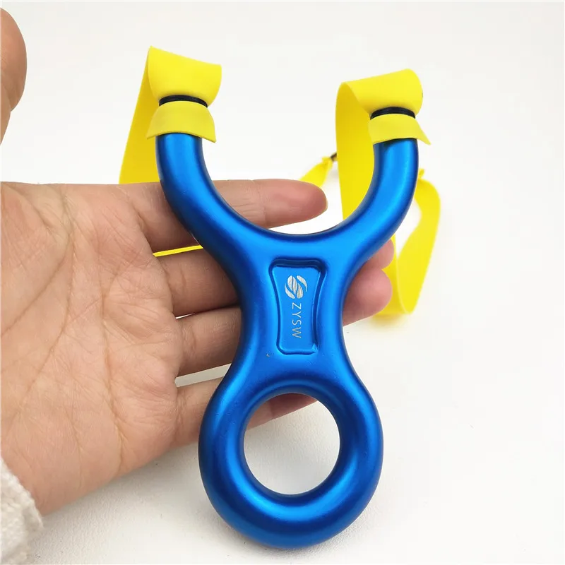 Powerful New stainless steel quick installation rubber band slingshot flat leather bow precision aiming point Slingshot