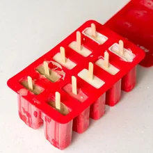 10 полости классические Формочки Для Мороженного «фруктовый лед» с крышкой Ретро мороженое куб формы подарок с 12 шт. палочки для сладостей кухонные инструменты