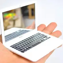 1pcs Portable Apple Notebook style Creative Make Up Mirror (B112)