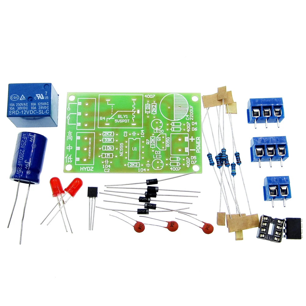 

DIY Kit Liquid Level Controller Module Water Level Detection Sensor Board 9V 12V AC DC High Current Relay Control Pump Low Power