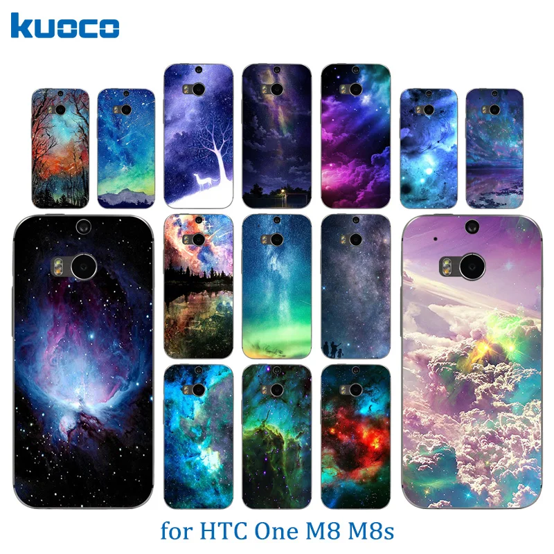 Для HTC One M8 Чехол для мобильного телефона мягкий ТПУ чехол силиконовый Capa звездное