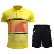 Печать комплект для бадминтона мужчин/женщин, одежда для бадминтона, Спортивная рубашка для настольного тенниса+ шорты, футболки для настольного тенниса 213AB