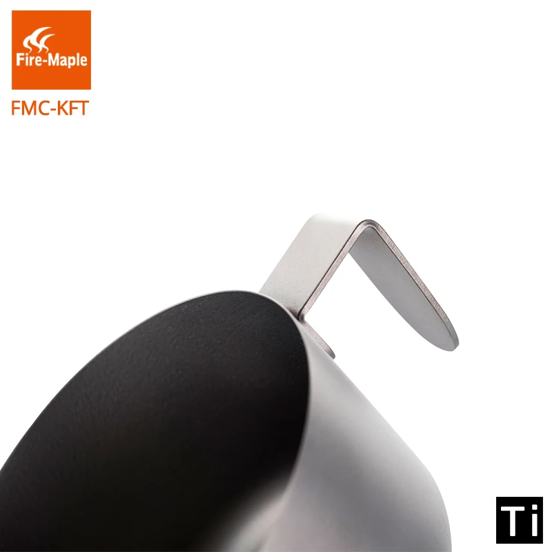 Fuego de arce de titanio Kung Fu té Camping Ultra luz al aire libre Camping verter filtrado beber taza 208G FMC-KFT