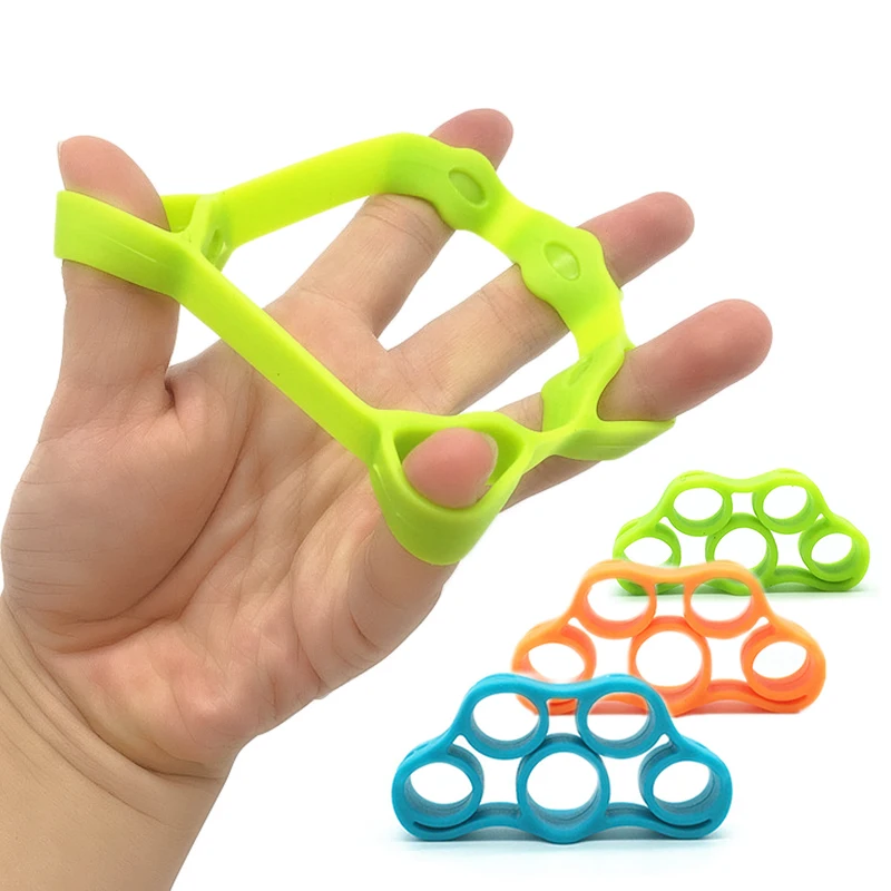 1 Pc Finger Gripper Strength Trainer Resistance Bands Hand Grip Wrist Trainer Yoga Stretcher Wrist Exercise Fitness Equipment