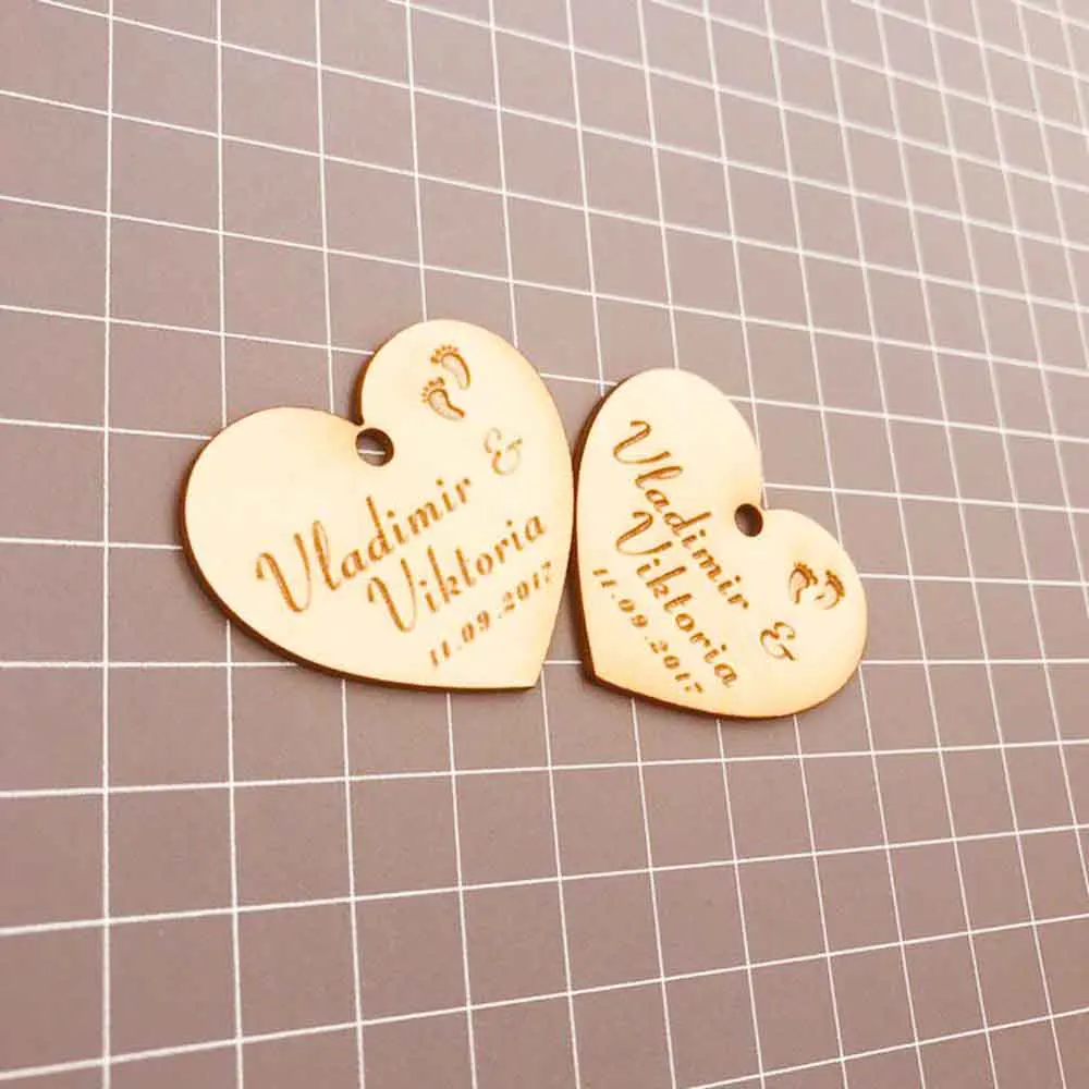Personalized Engraved Wooden Thank You Tags Birthday Gift Wedding Tags Baby Shower Christening Decoration Favor Gifts Tags1