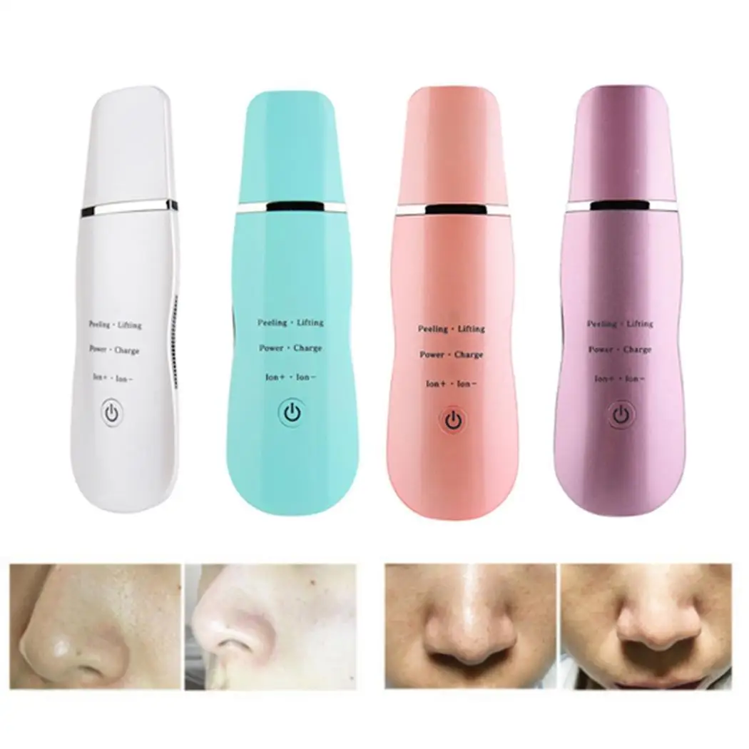 

Ultrasonic Skin Scrubber Electric Face Peeling Clean Device Face Cleansing Blackhead Acne Removal Facial Spa Instrument