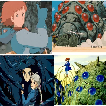 

Valley of the Winds Hayao Miyazaki Clear Image Wall Stickers Home Decoration Good Quality Prints White Coated Paper