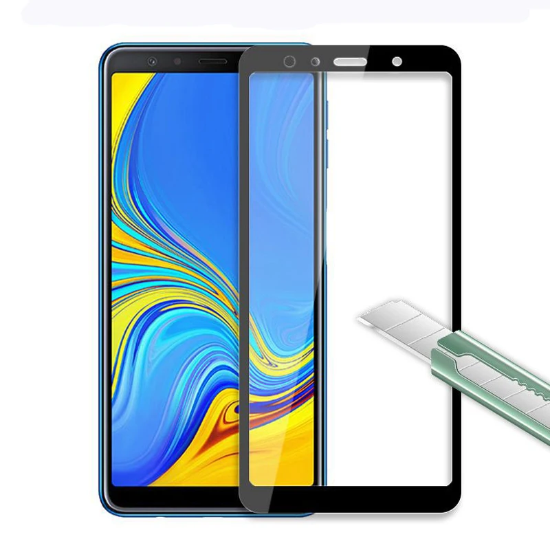 Закаленное стекло с полным покрытием для Samsung J4 J6 Plus J7 J8 J2 J3 Pro 2018 A8 A9 A7 A750 защитная