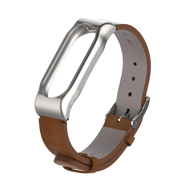 Ремешок mi jobs из искусственной кожи для Xiaomi mi Band 2 ремешок для mi Band 2 Смарт-часы браслет Безвинтовой браслет на запястье для mi band 2 - Цвет: New PU Brown
