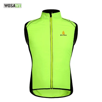 

WOLFBIKE Windproof Cycling Vest Cycling Jersey Sleevless Cycle Clothing Windcoat Breathable Reflective MTB Bike Jacket