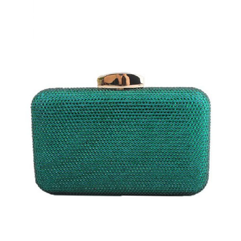 

Elegant Crystal Rhinestones Women Evening Clutch Bag Bridal Wedding Clutches Party Dinner Prom Chain Shoulder Handbag Purse