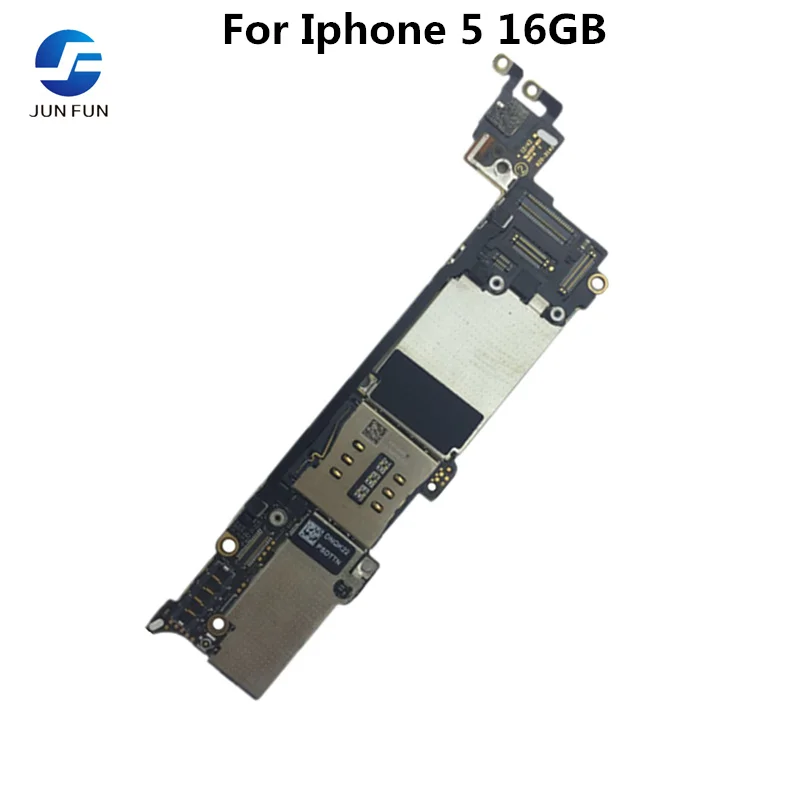 

JUN FUN Full Working Unlocked For Iphone 5 16GB Motherboard Mainboard Logic Mother Board MB Plate