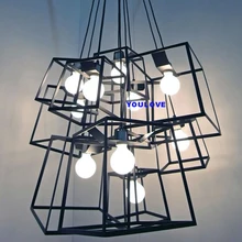 Современный черный/красочные площадная локальных светильников шкаф подвесные светильники, с зажимным приспособление ресторан кафе дома номер обеденная люстра