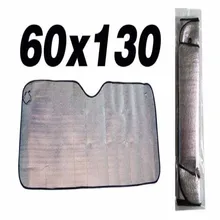130*60 см автомобильный солнцезащитный козырек переднее окно односторонняя двухслойная серебристая алюминиевая фольга занавес Автомобильный прибор аксессуары