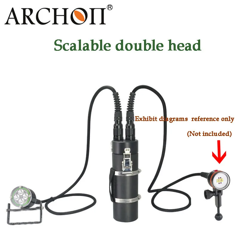 Карманный фонарик для дайвинга ARCHON WH46 DH40 подводный свет 4 * L2 U2 Led 4000LM канистра