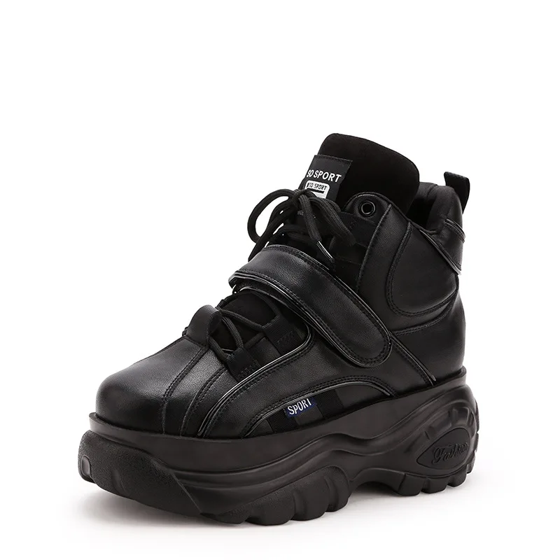 Semelles Bien Confortable Chaussures Bottines noir rose Automne Rétro Décontracté Femmes Nouvelle dessus De Vente Haut À Sport Hauteur Beige argent Hiver Mode Épaisses Augmenter kXZwO8n0PN