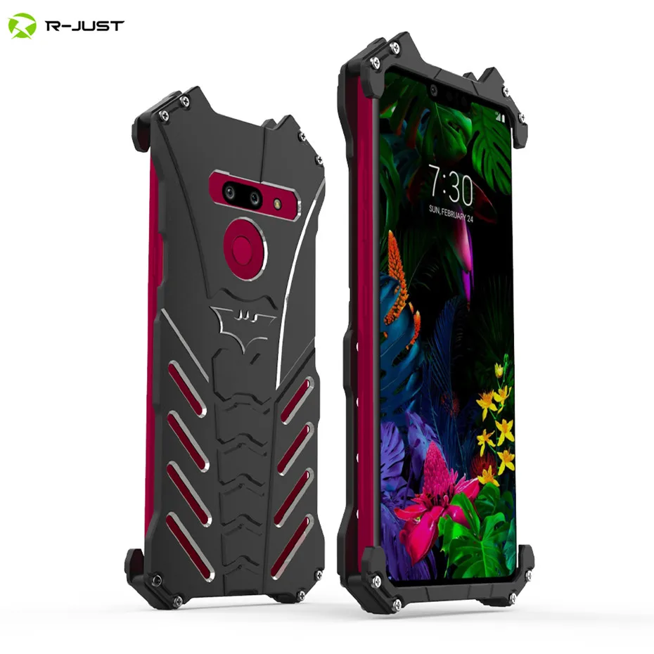 R just для Lg G8 Thinq Luxury Doom Heavy Duty Armor Metal Cnc Phone Shell For Противоударная задняя крышка с