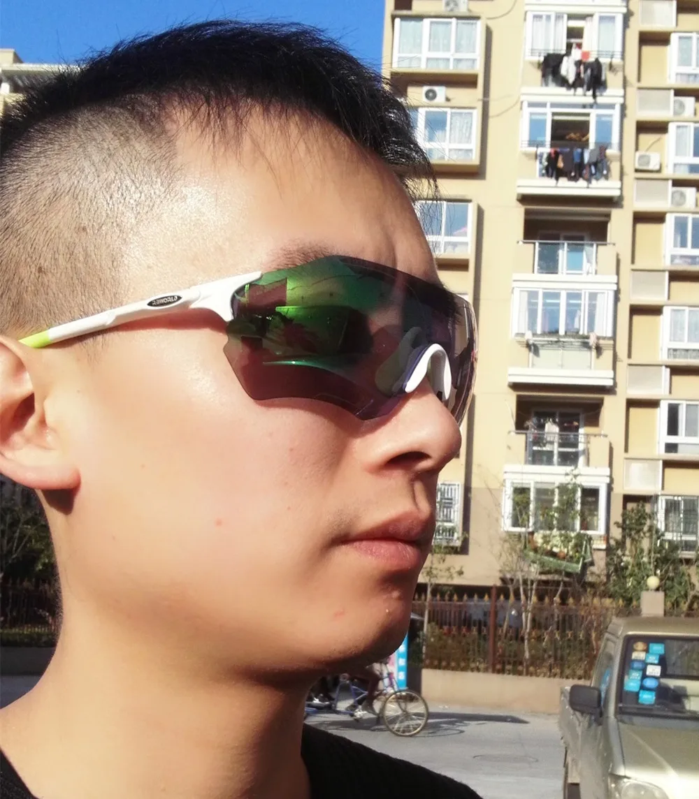 full color Polarized Sports Glasses Men MTB Mountain Road Bicycle Cycling Eyewear Sunglasses Running Fishing EVzero