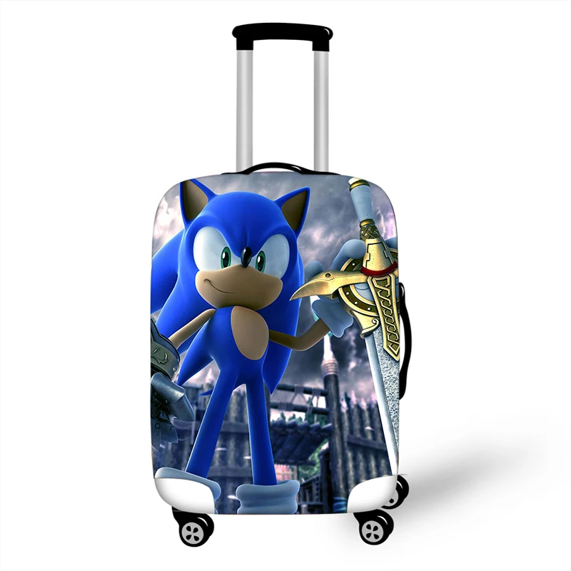 Эластичный Защитный чехол для багажа от Mario Sonic, 18-32 дюйма, чехол на колесиках, защитный чехол для пыли, аксессуары для путешествий с героями мультфильмов - Цвет: 026