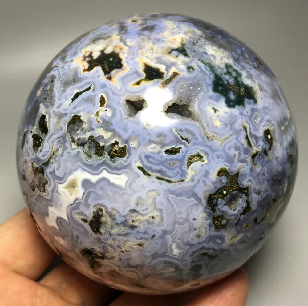 

1119g NATURAL OCEAN JASPER QUARTZ CRYSTAL BALL HEALING crystals for power