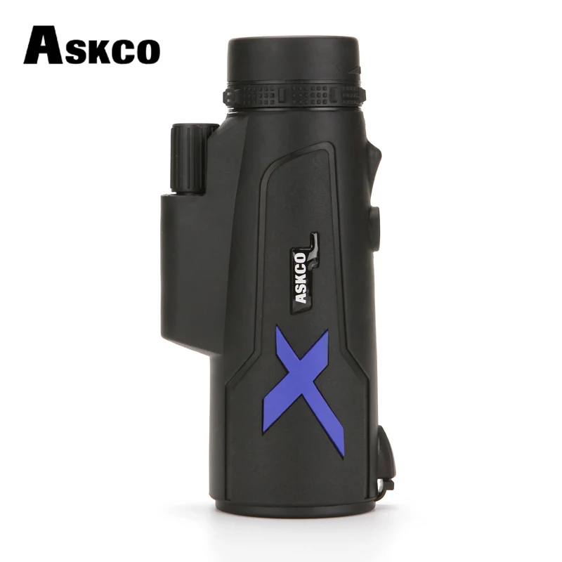 ممتازة Askco 20x50 أحادي تلسكوب Bak4 بريزم البصريات في الهواء الطلق التخييم الصيد مناظير مراقبة الطيور السفر تلسكوب