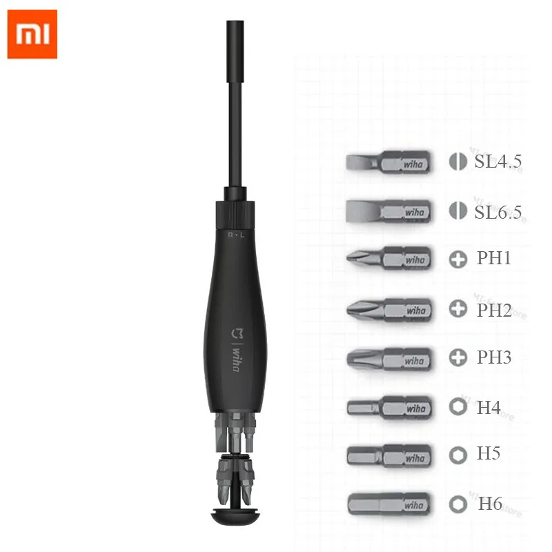 Xiaomi mijia Набор отверток 8 в 1 прецизионные магнитные биты с удлинительным стержнем