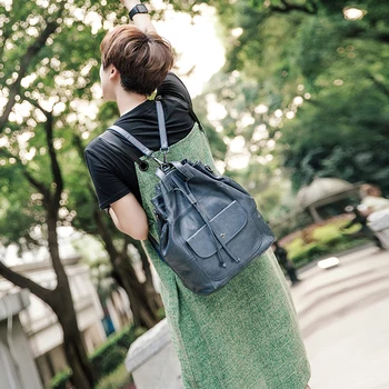 

luxury bag Genuine Leather Multifunction Women Backpack Cowhide Girls School Bag Shopping Bag Famous Brand Designer Backpack