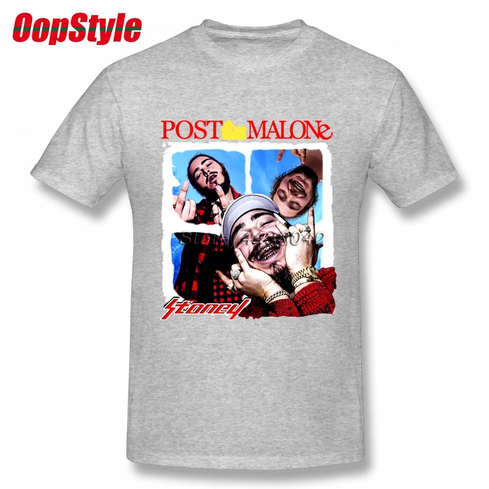 Мужская футболка с коротким рукавом Post Malone хлопковая Футболка большого размера