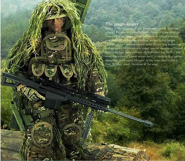 Novelty 1/6 Soldier Action Figure Sniper Plastic Military Toys for Kid