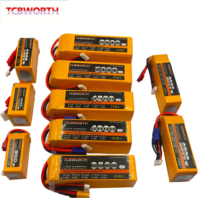 Радиоуправляемый квадрокоптер LiPo аккумулятор 6S 22,2 V 1100mAh 2200mAh 2800mAh 3300mAh4000mAh5000mAh 25C35C для радиоуправляемый самолет, Квадрокоптер, игрушечный вертолет